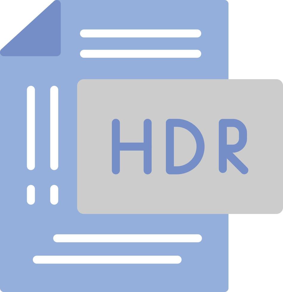 Hdr Flat Icon vector