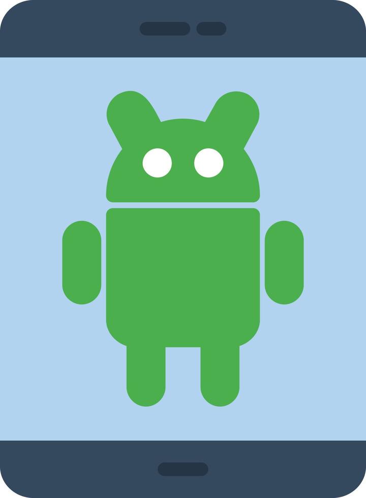 Android Flat Icon vector