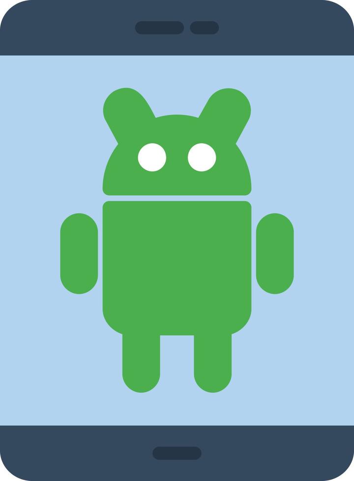 Android Flat Icon vector