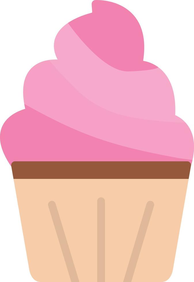 Cupcake Flat Icon vector