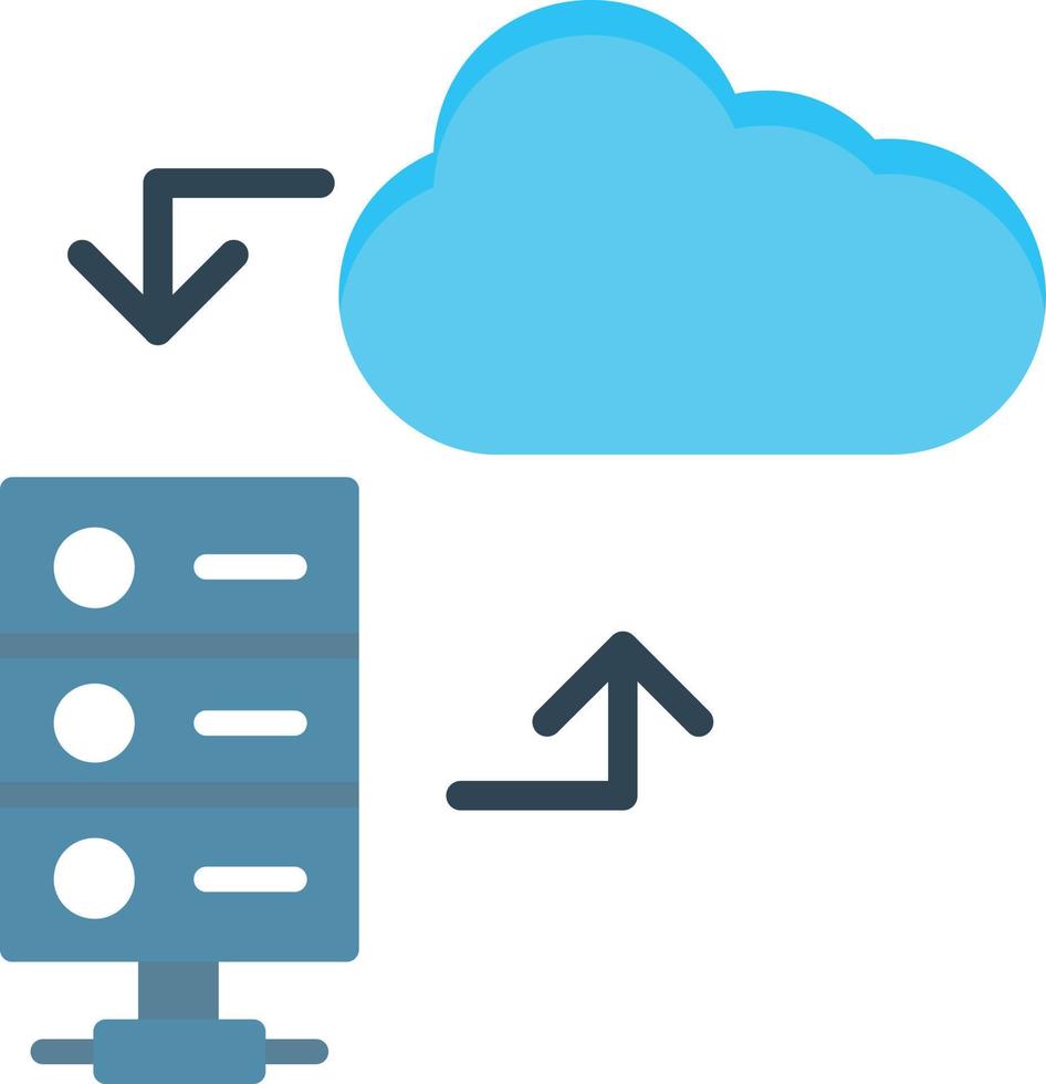 Hosting Flat Icon vector