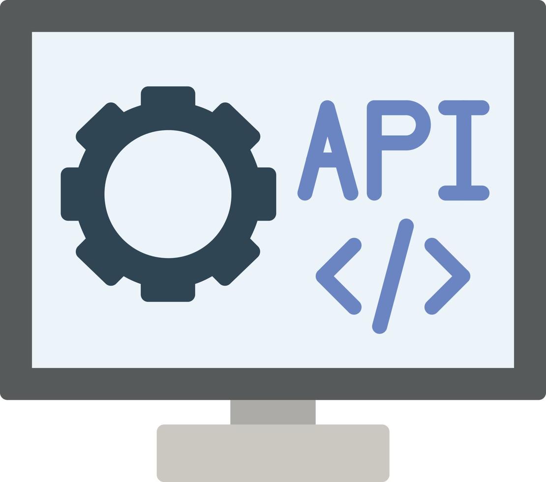 Api Flat Icon 13952793 Vector Art at Vecteezy