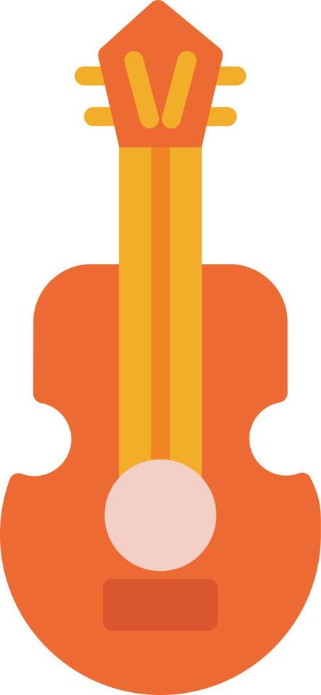 icono plano de guitarra vector