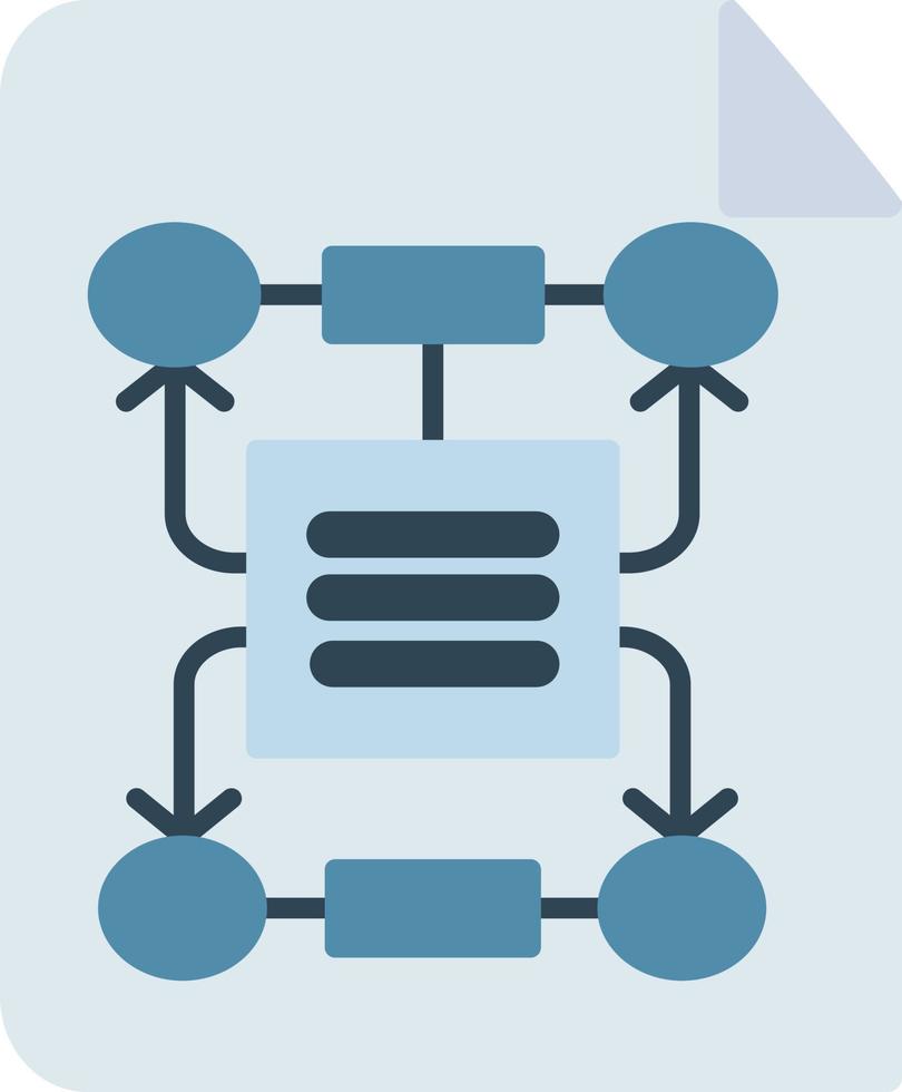 Algorithm Flat Icon vector