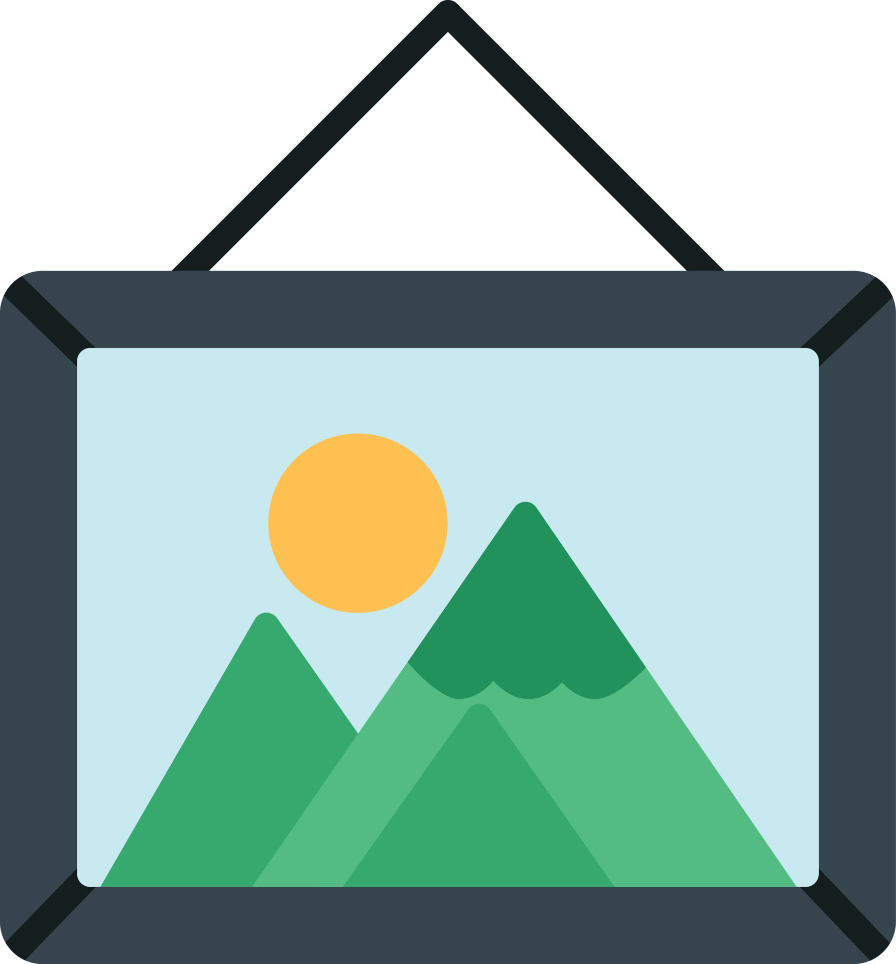 Photo Gallery Flat Icon 13952839 Vector Art at Vecteezy