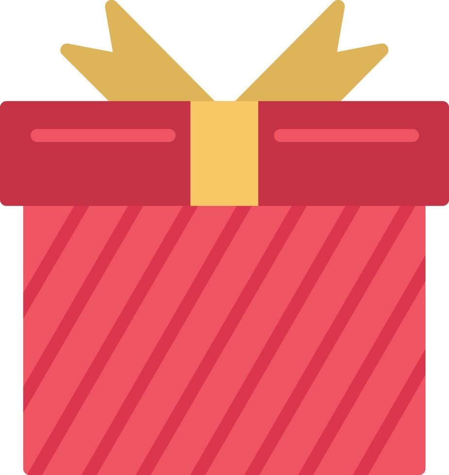 Gift Box Flat Icon vector