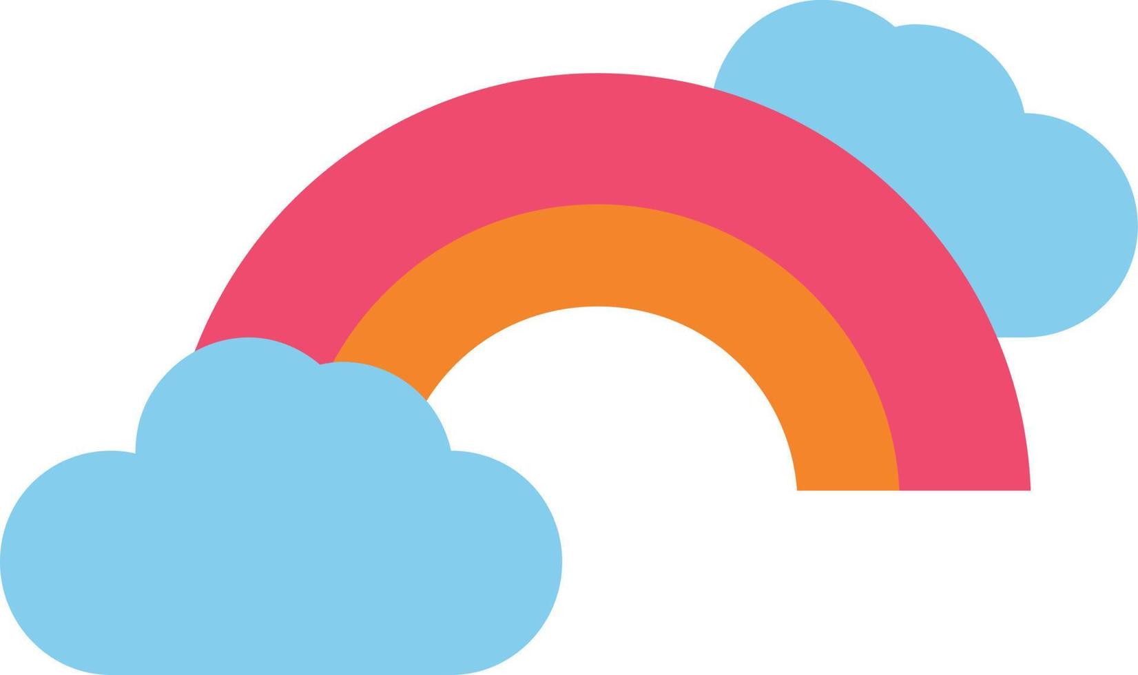Rainbow Flat Icon vector