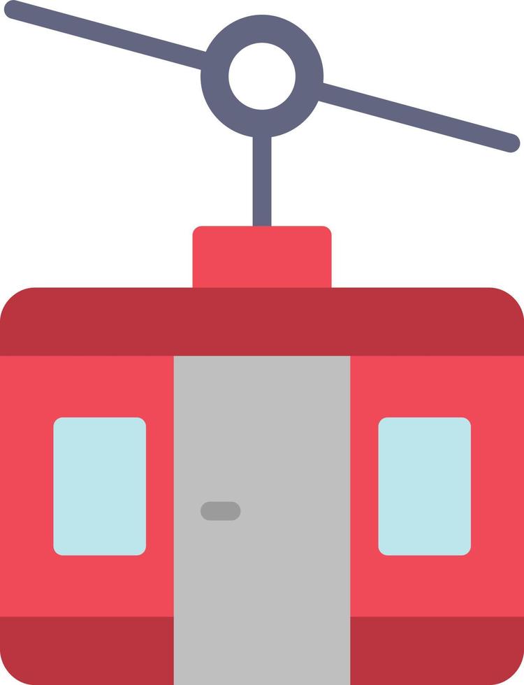 Cable Car Flat Icon vector