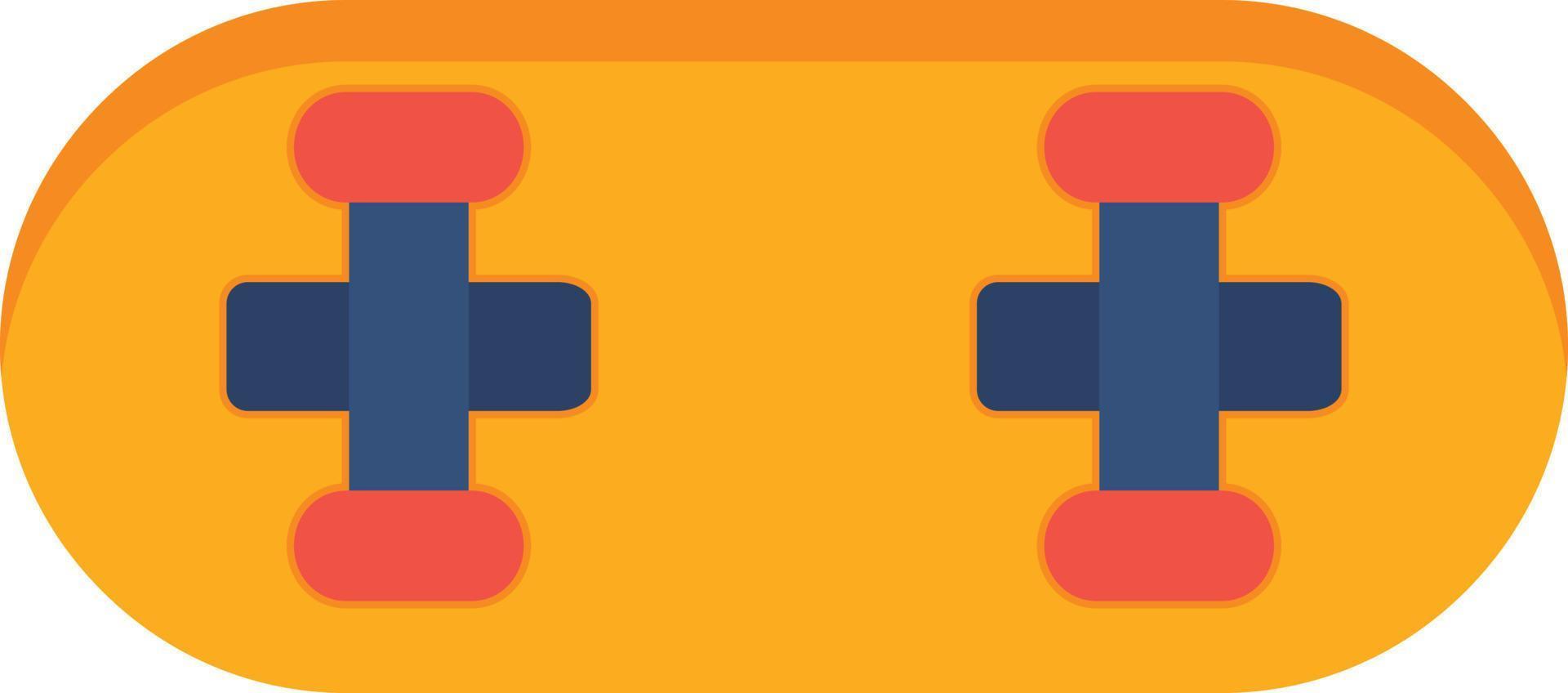 Skateboard Flat Icon vector