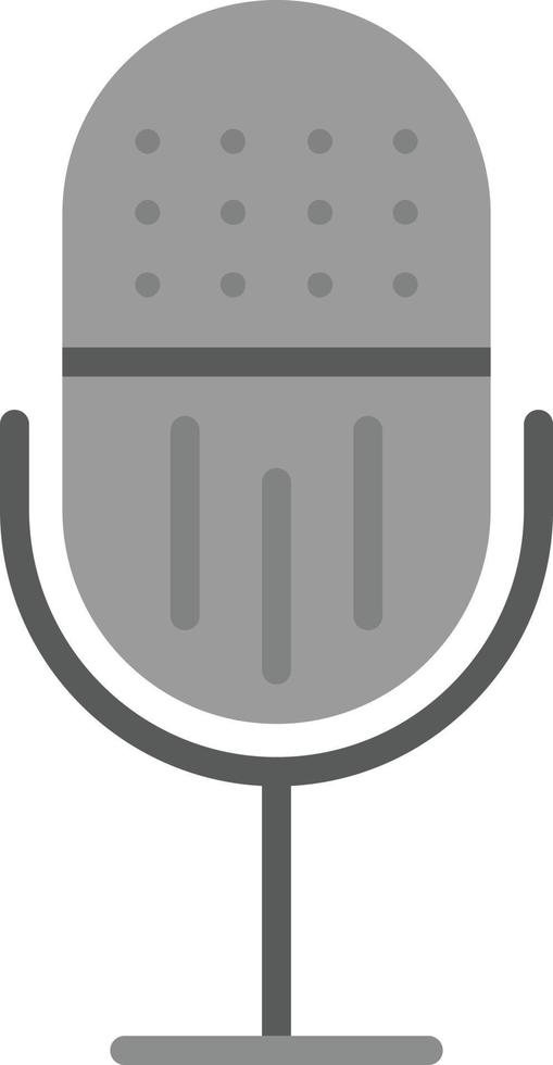 Mic Flat Icon vector