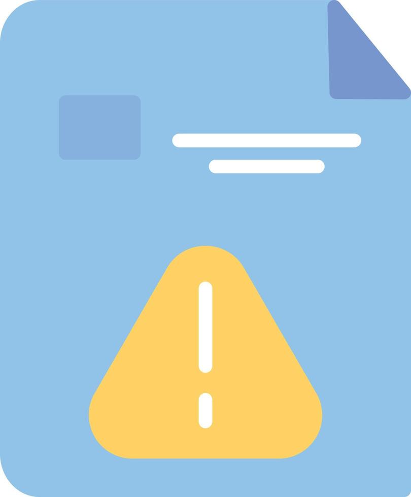 Error Flat Icon vector