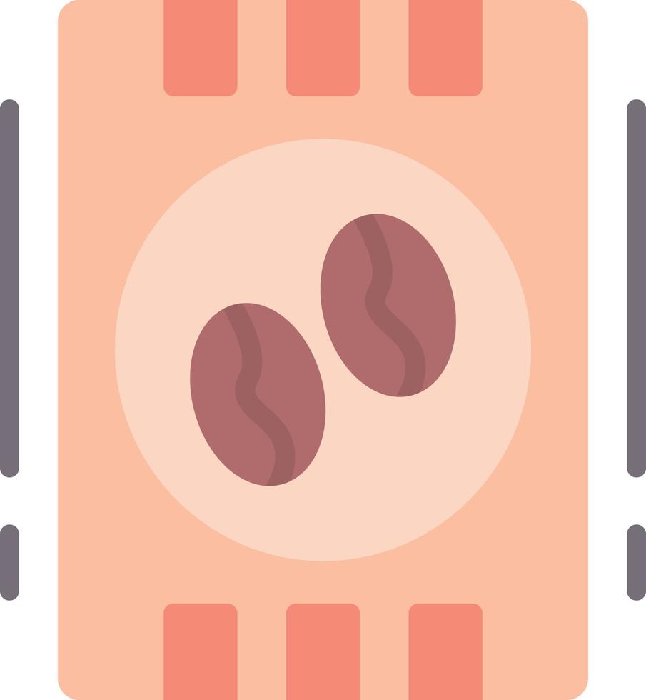 Coffee Beans Flat Icon vector