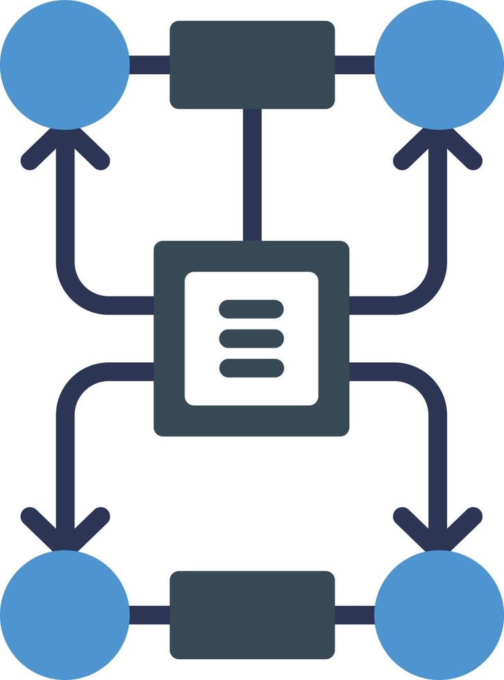 Sever Connection Flat Icon vector