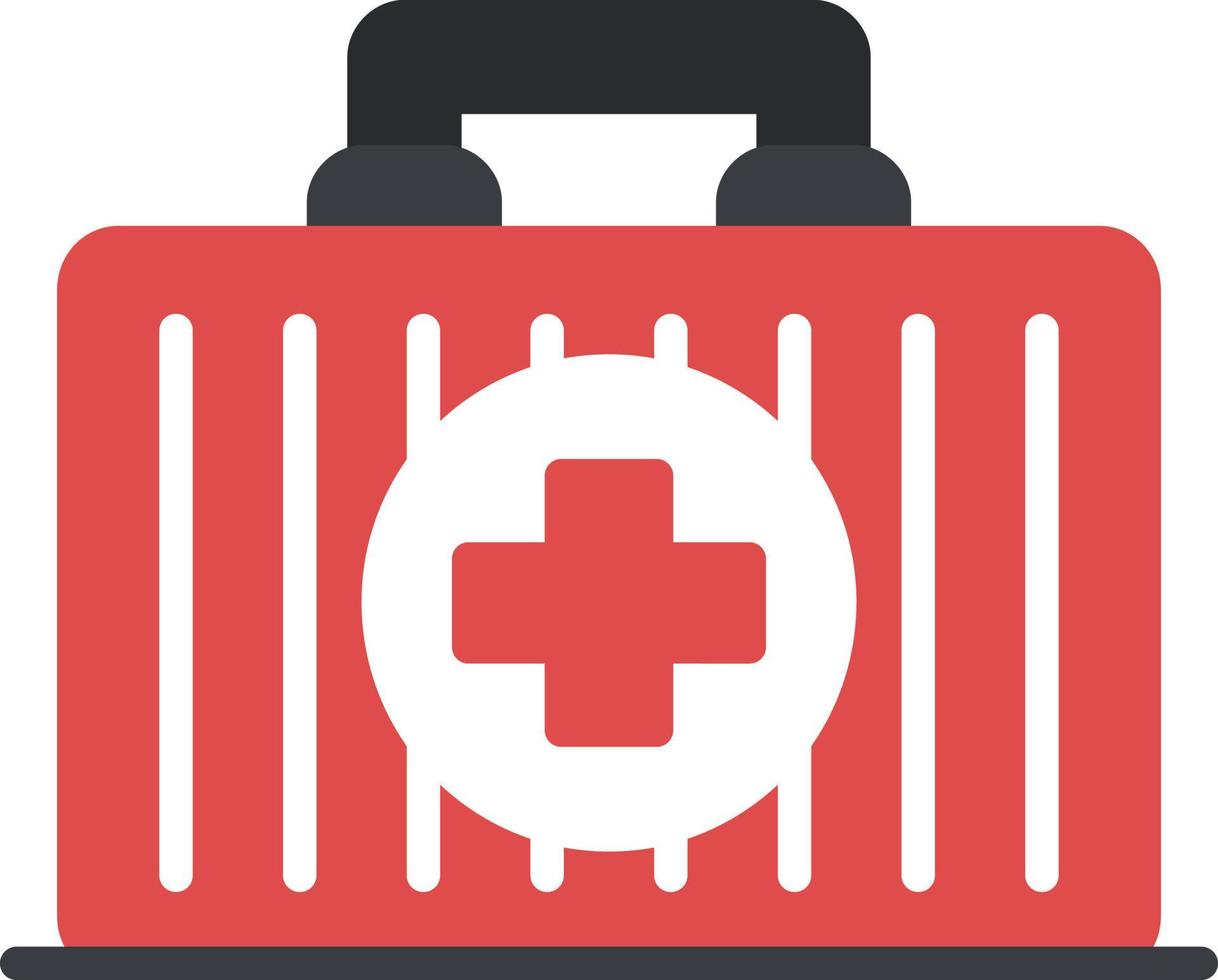 First Aid Kit Flat Icon vector