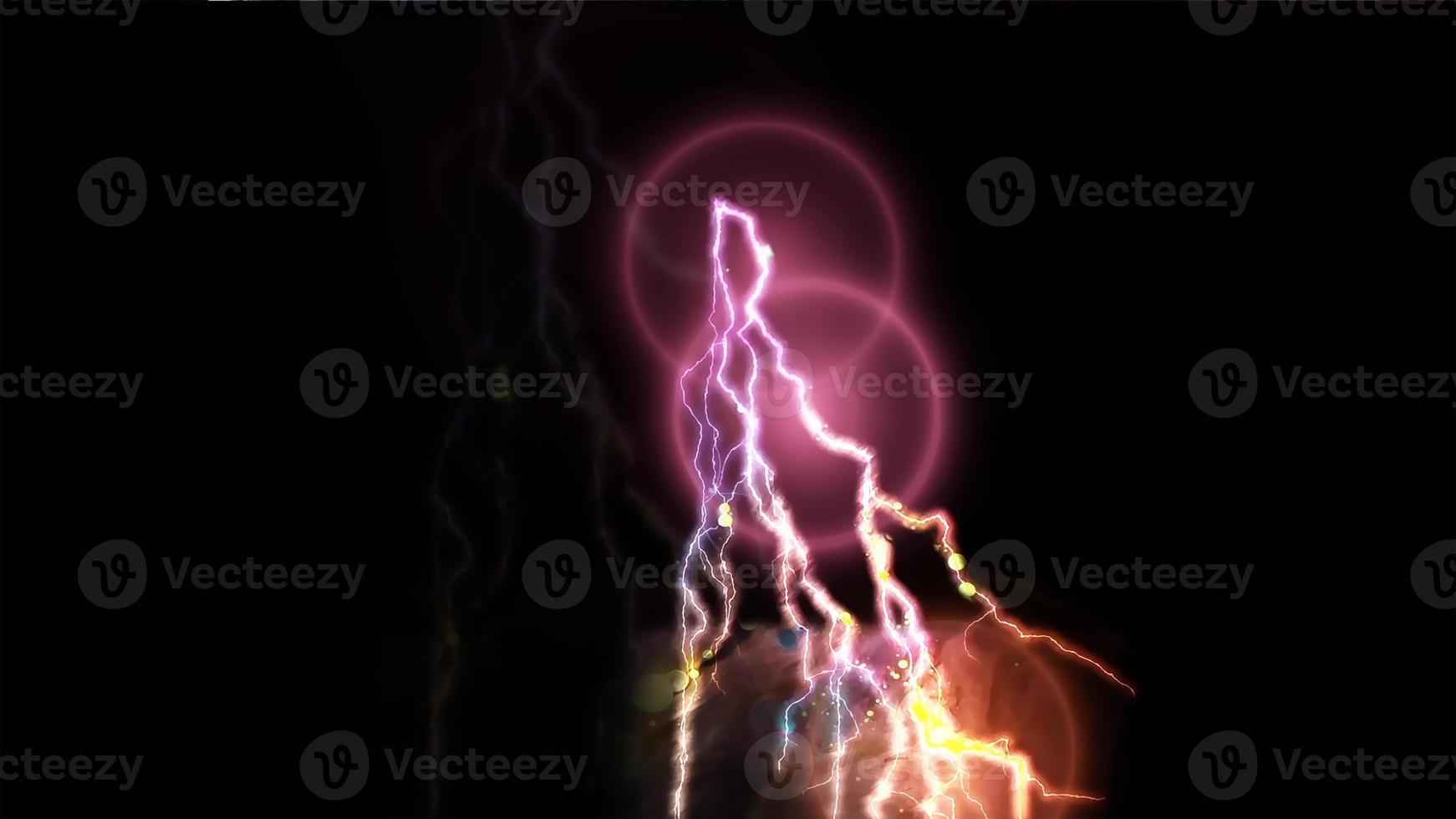 Lightning Strike and Dramatic Thunderstorm photo