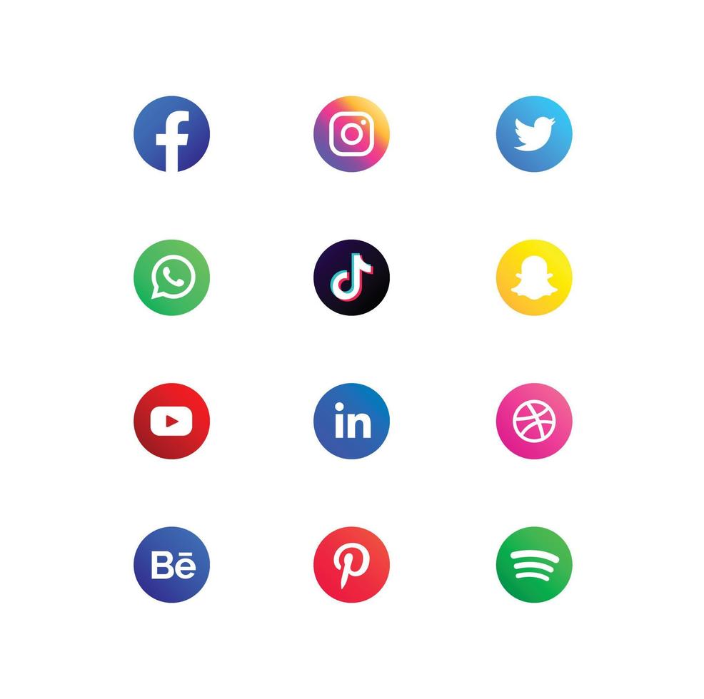 social media icon vector