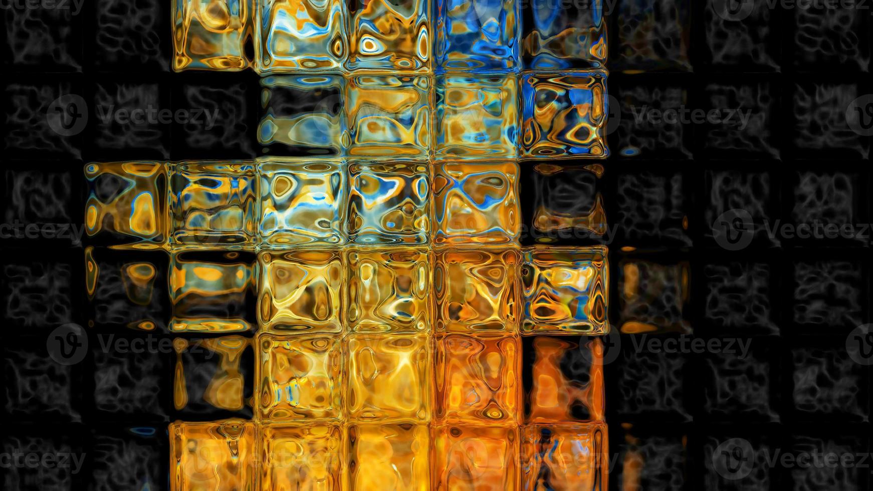 Square Tiles Vibrant Abstract Background Digital Illustration photo