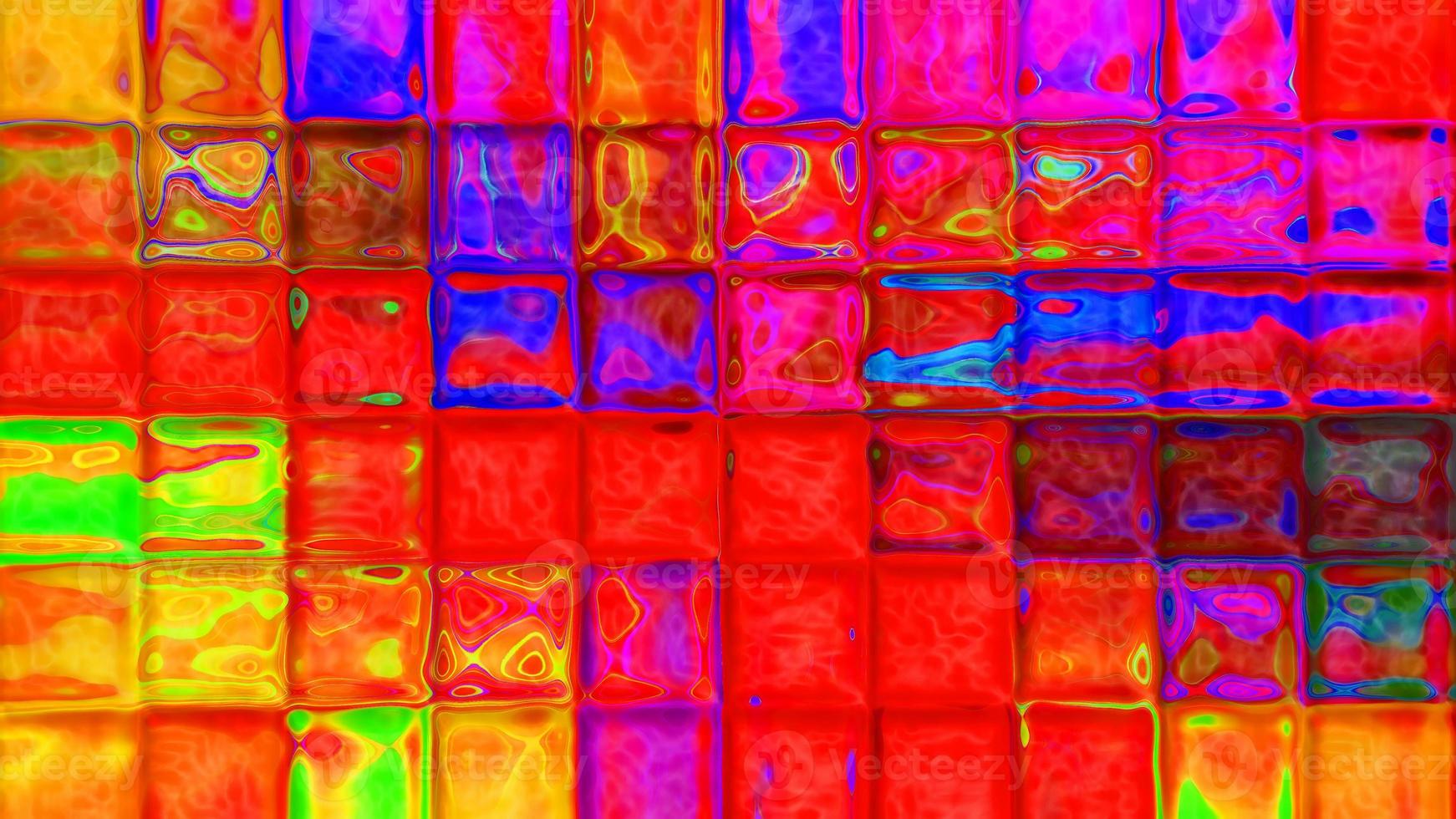 Square Tiles Vibrant Abstract Background Digital Illustration photo