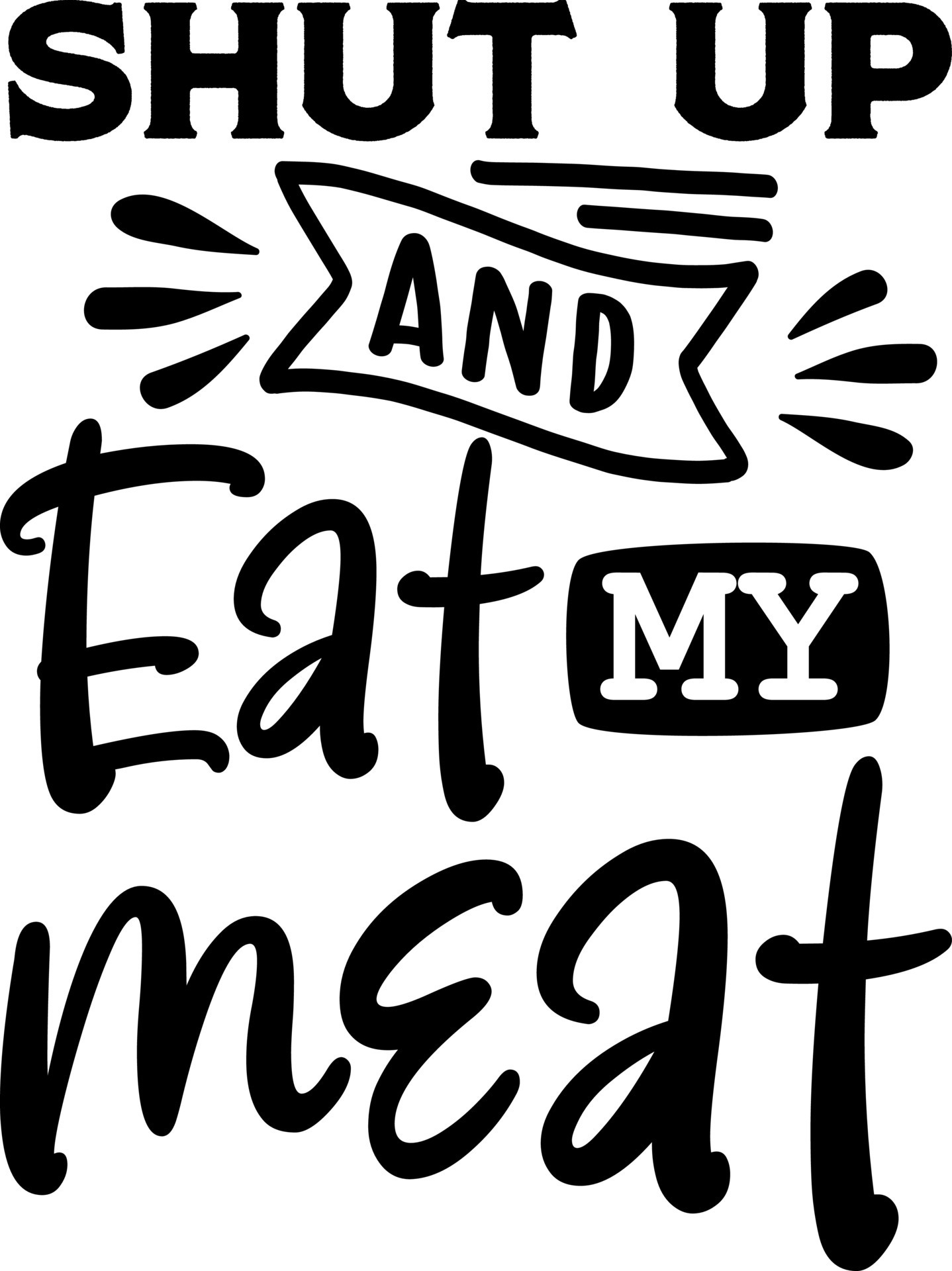 Apron saying print design. Kitchen towels, cooking, baking, chef, funny