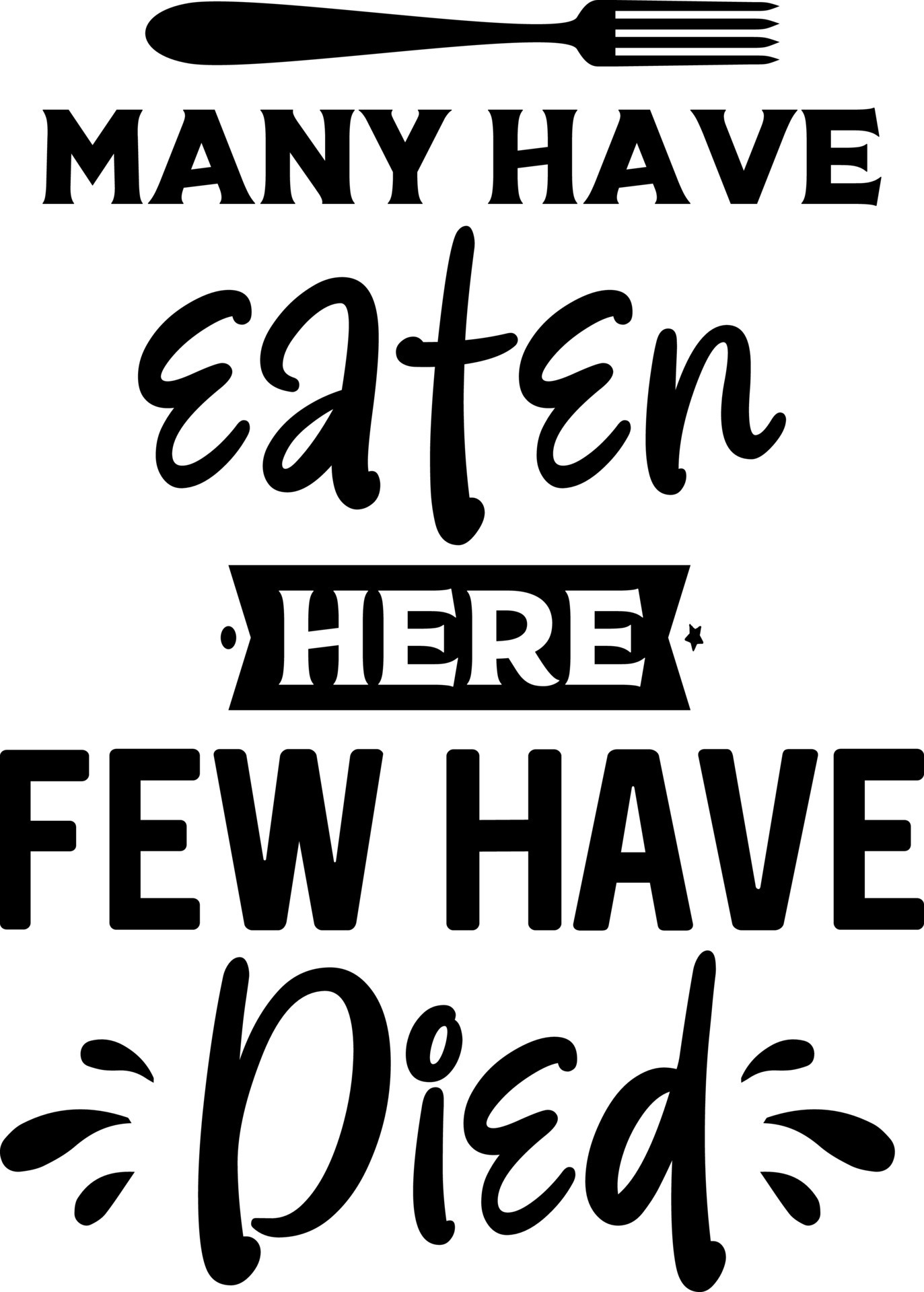 Kitchen apron poster design with cutting board text hand written