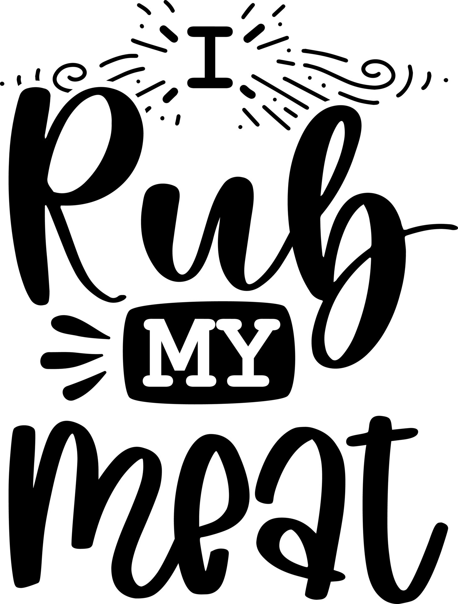 Apron saying print design. Kitchen towels, cooking, baking, chef, funny