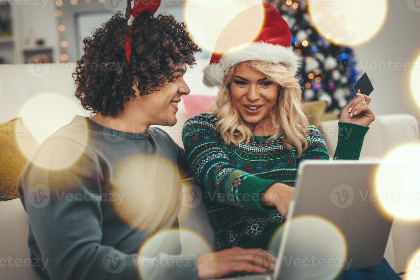 Online Shopping For Christmas photo