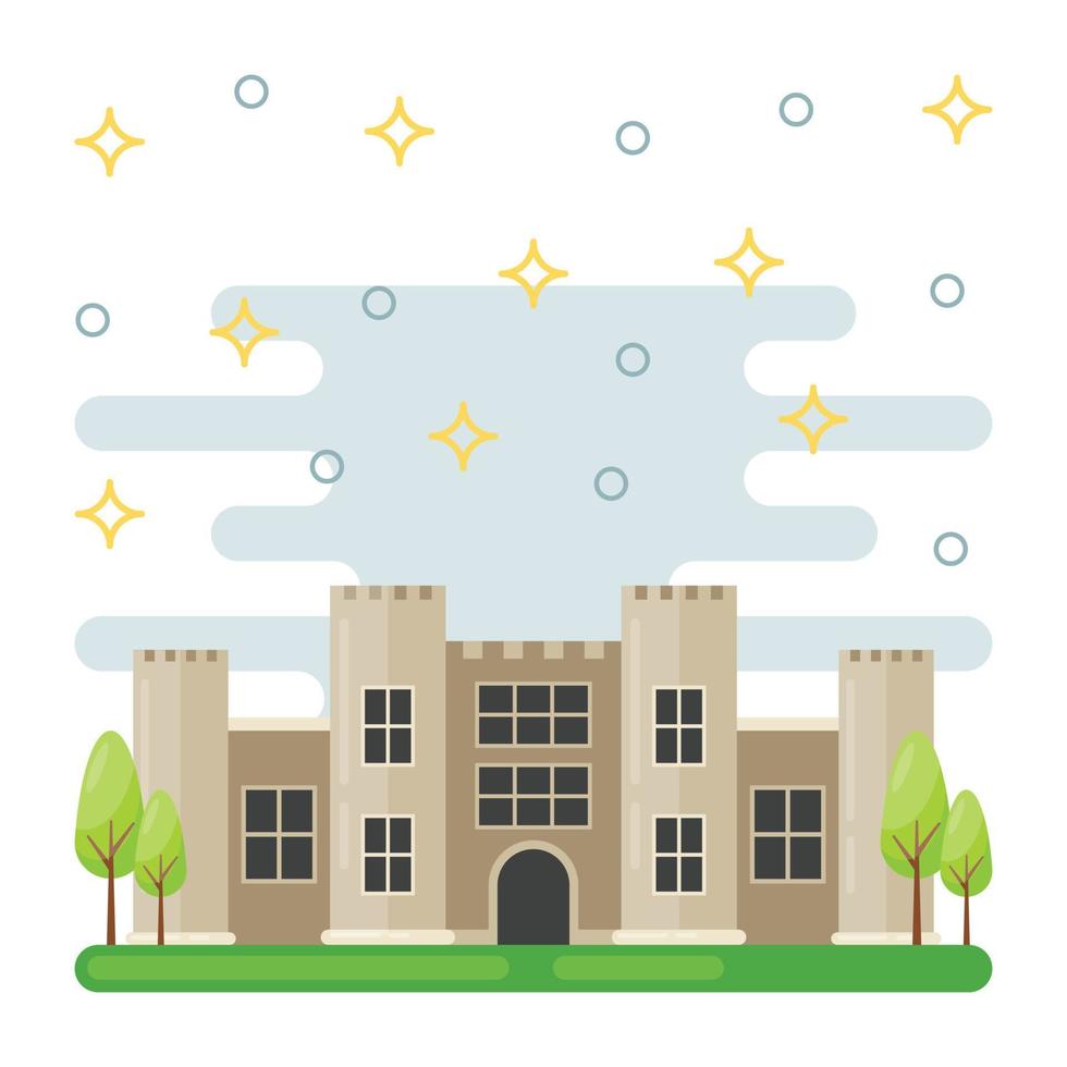 Trendy Castle Concepts vector
