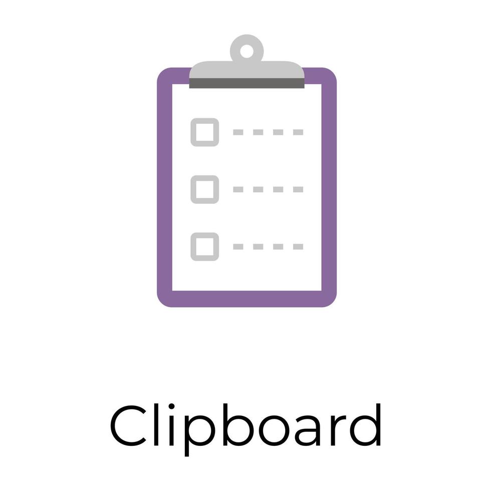 Trendy Clipboard Concepts vector