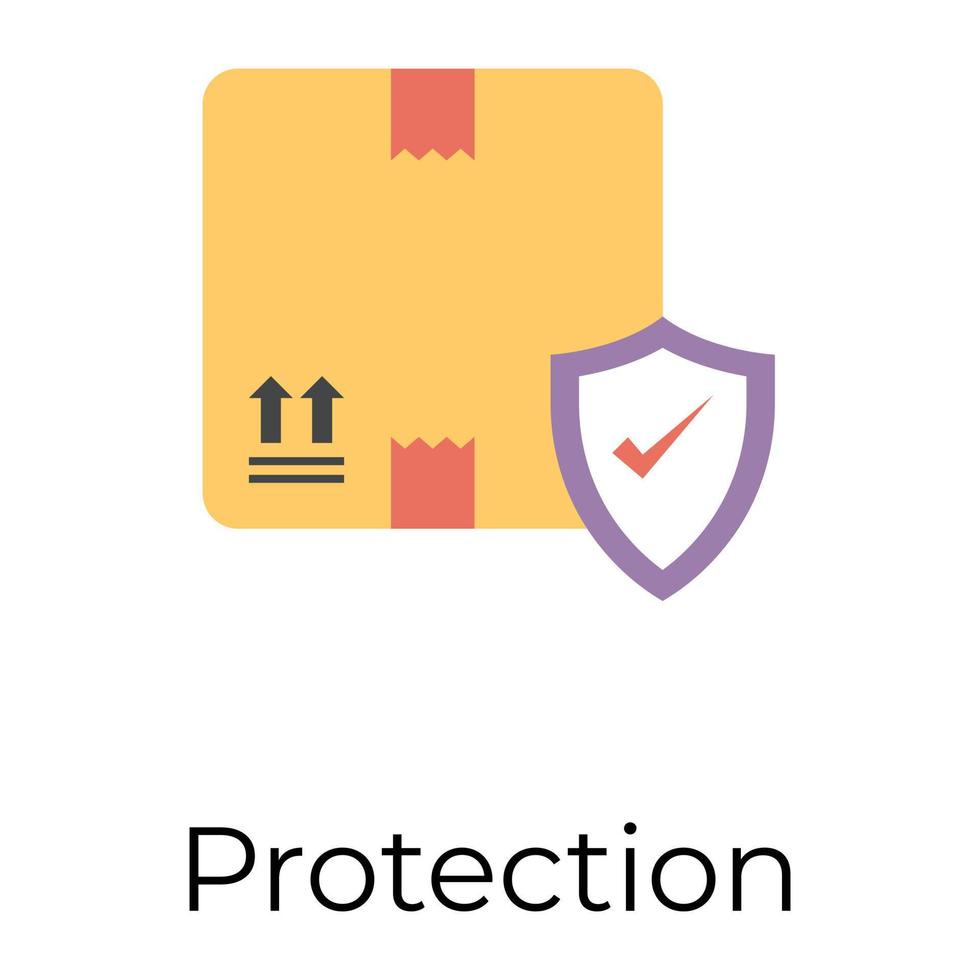 protección de paquetes de moda vector