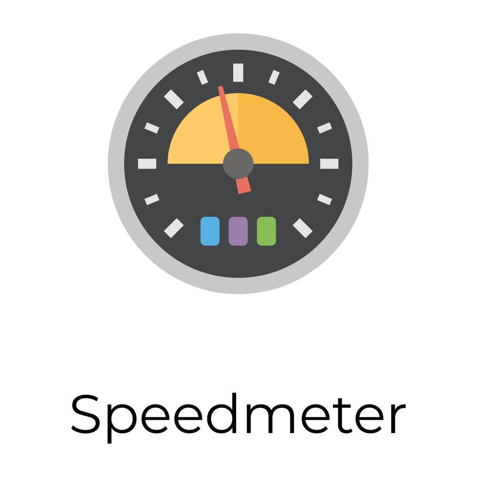 Trendy Speed Meter vector