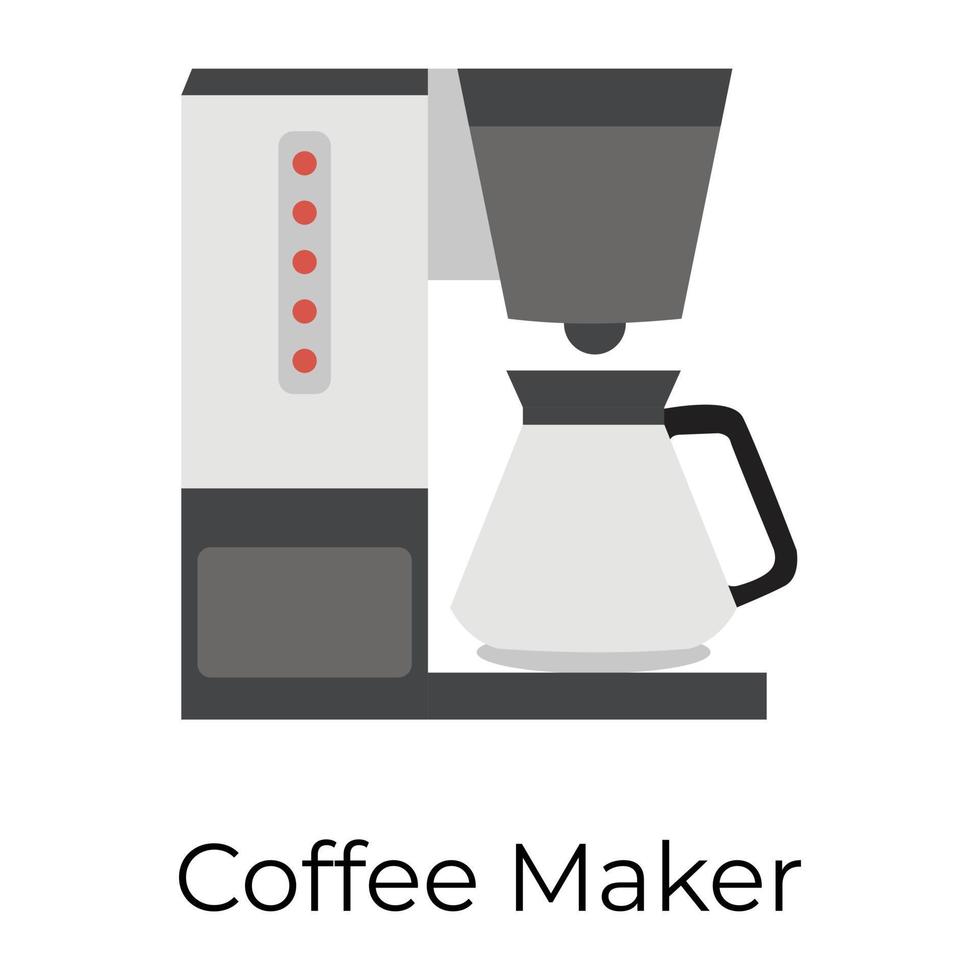 Trendy Coffee Maker vector