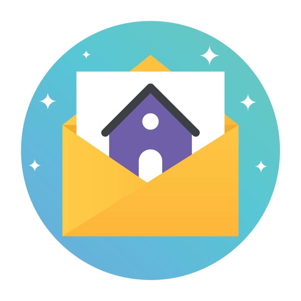 Trendy House Paper vector