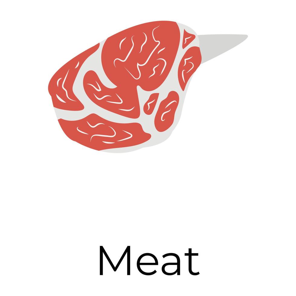 conceptos de carne de moda vector