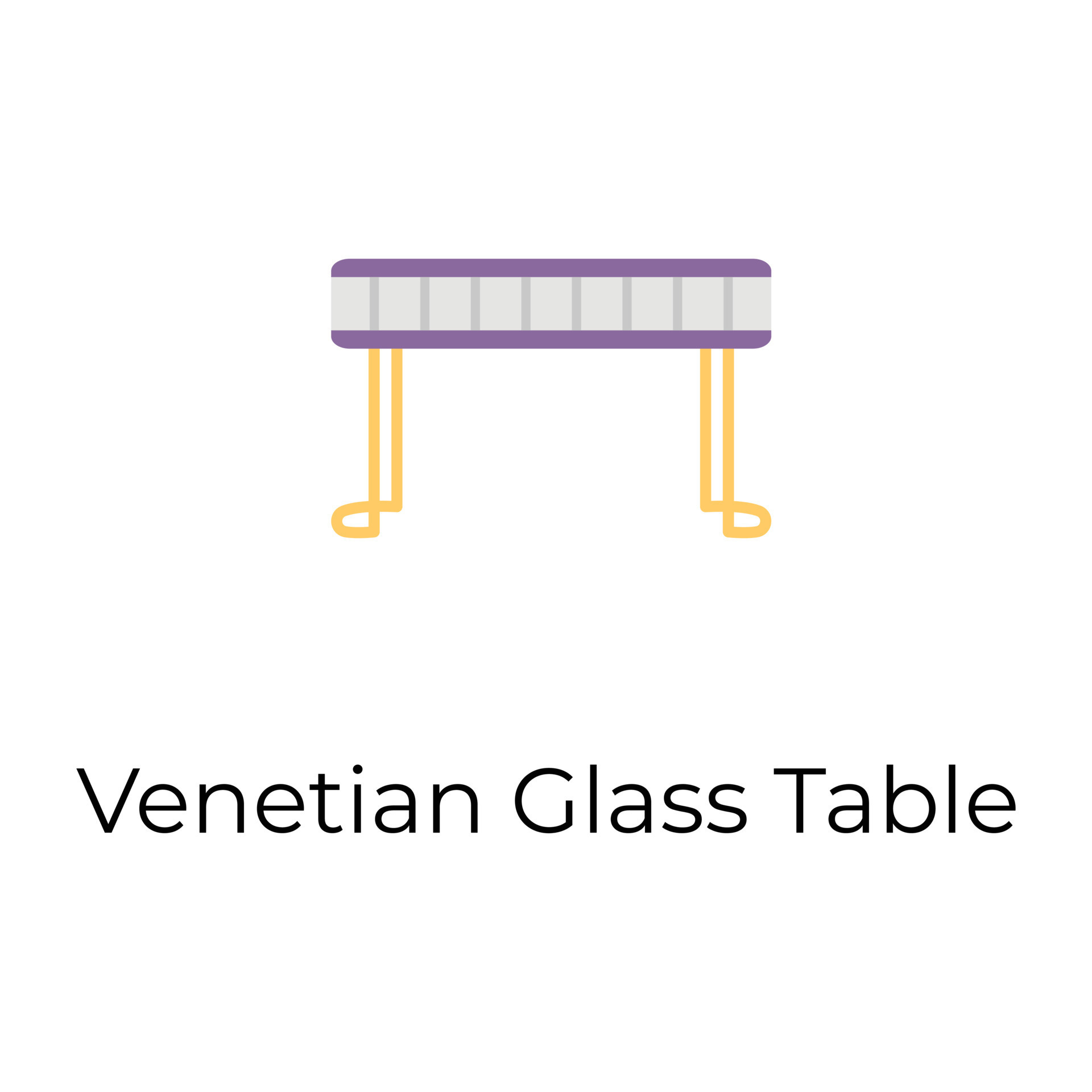 Venetian Glass Table 13955898 Vector Art at Vecteezy