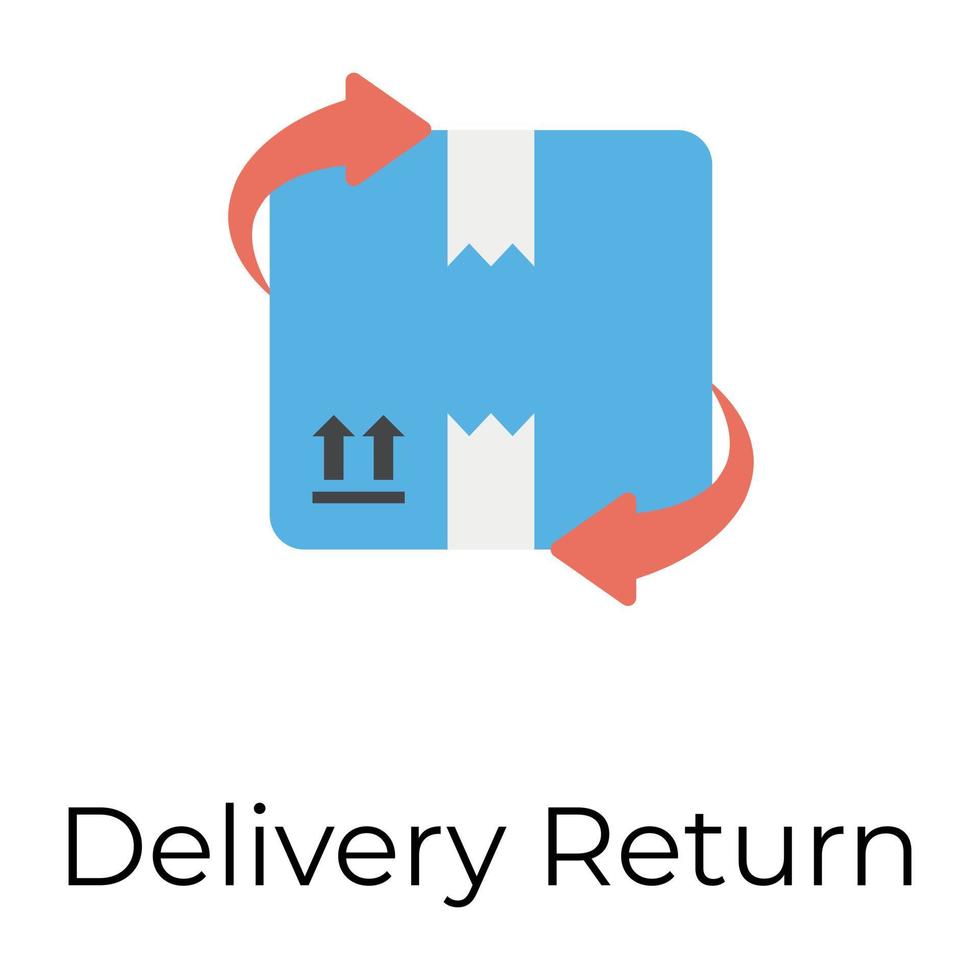 Trendy Delivery Return vector