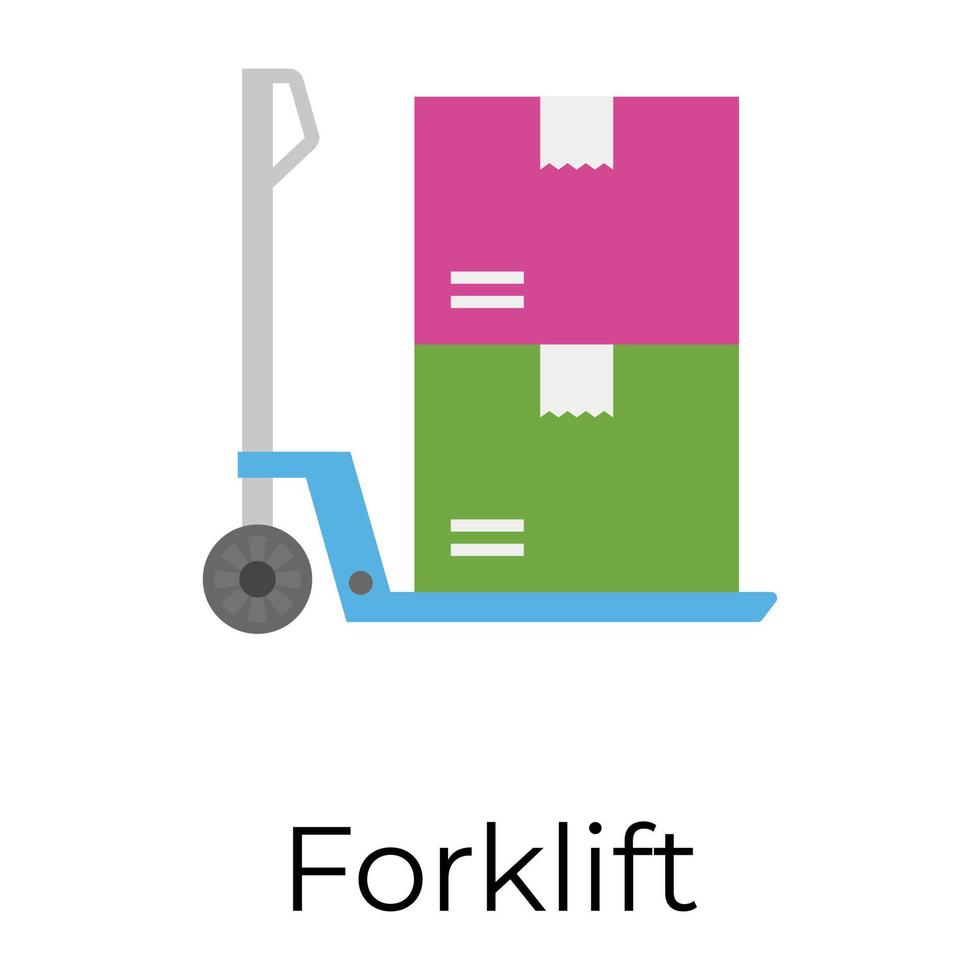 Trendy Forklift Concepts vector