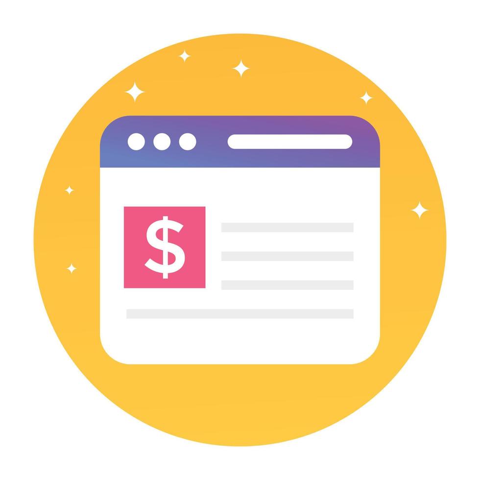 Trendy Business Website vector