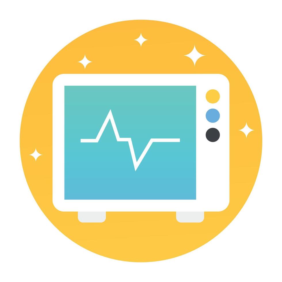 Trendy Electrocardiogram Concepts vector
