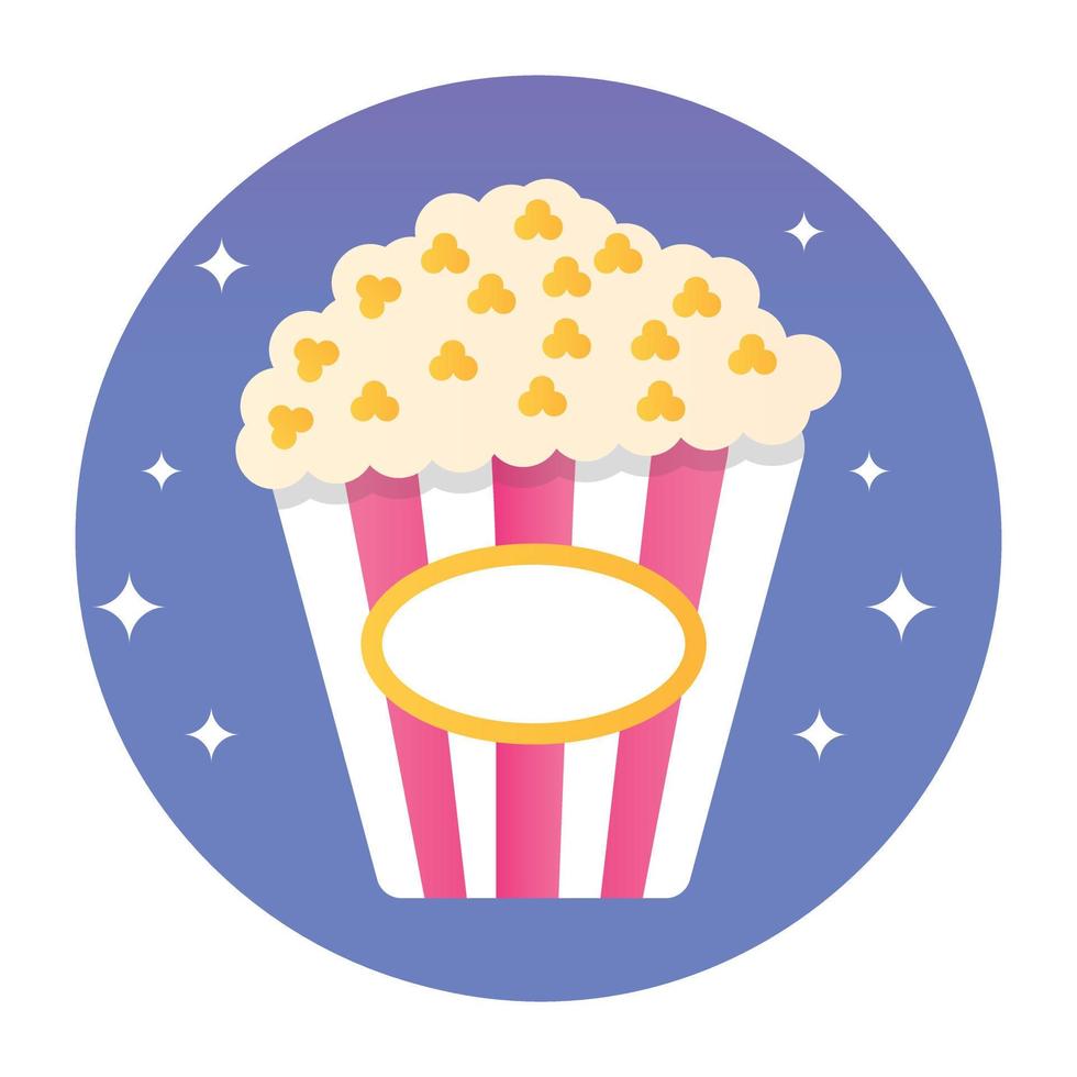 Trendy Popcorn Concepts vector