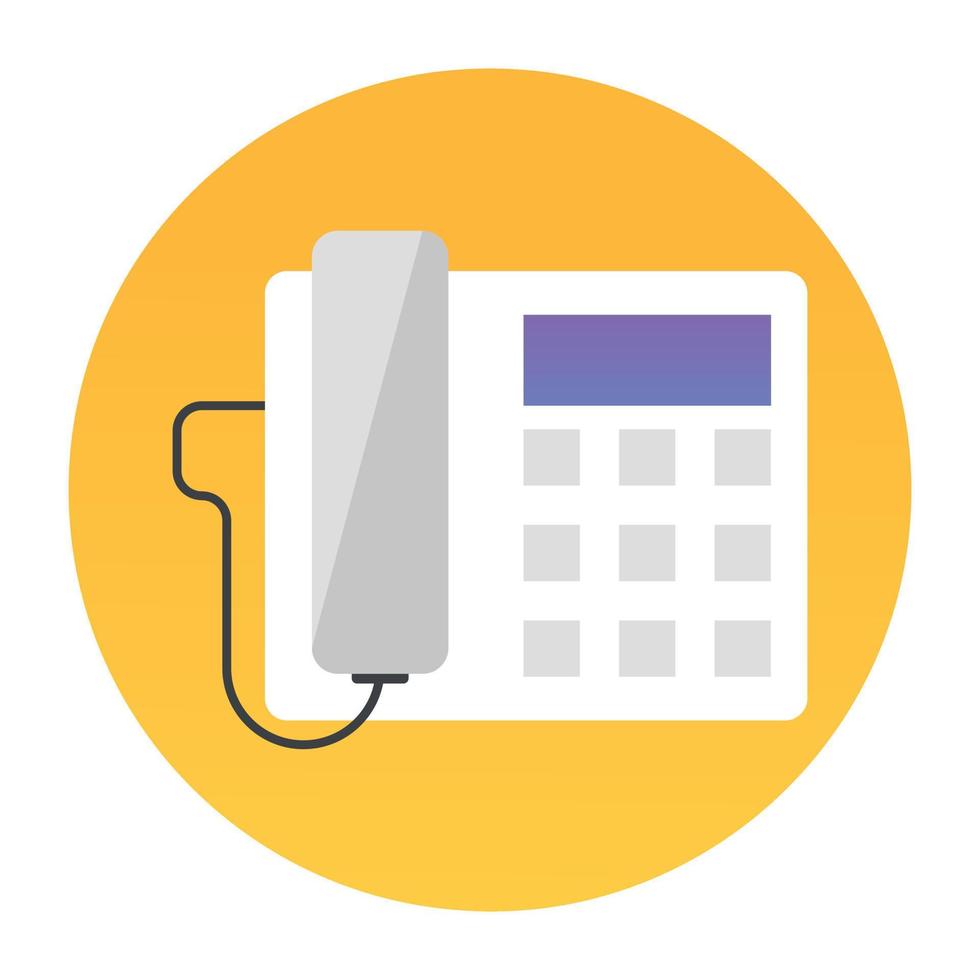Trendy Landline Concepts vector