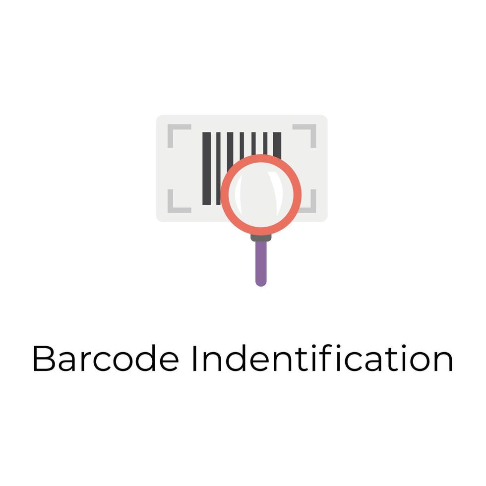 Trendy Barcode Reader vector