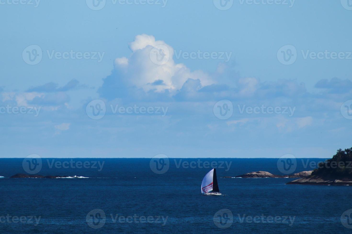 Rio de Janeiro, RJ, Brazil, 2022 - View of Leblon and Ipanema beaches from Two Brothers Cliff Natural Park photo