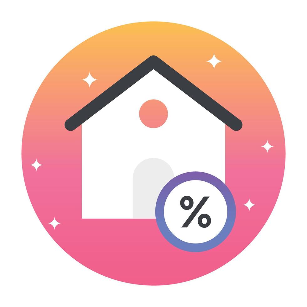 Trendy Mortgage Rate vector