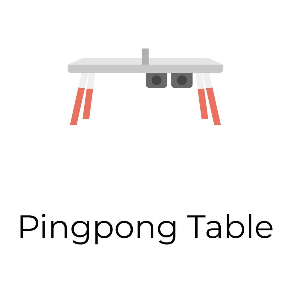 mesa de ping pong vector