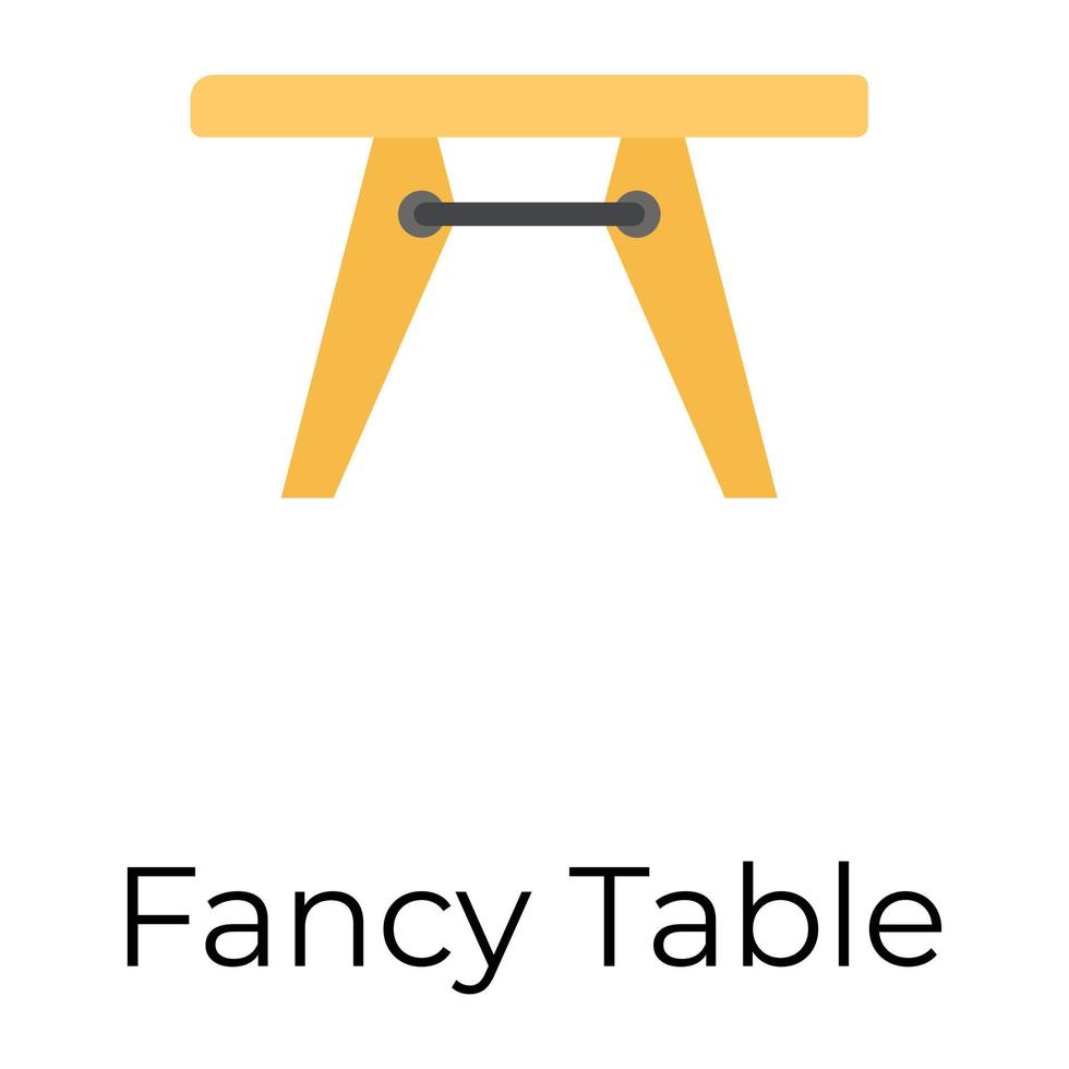 Trendy Fancy Table vector