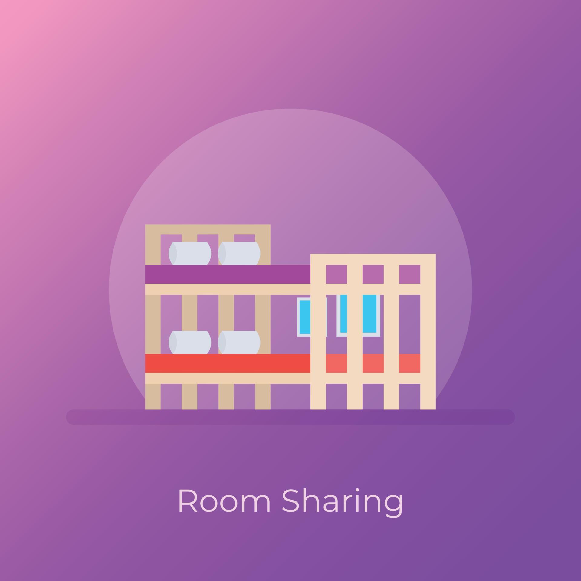 Trendy Room Sharing 13956311 Vector Art at Vecteezy