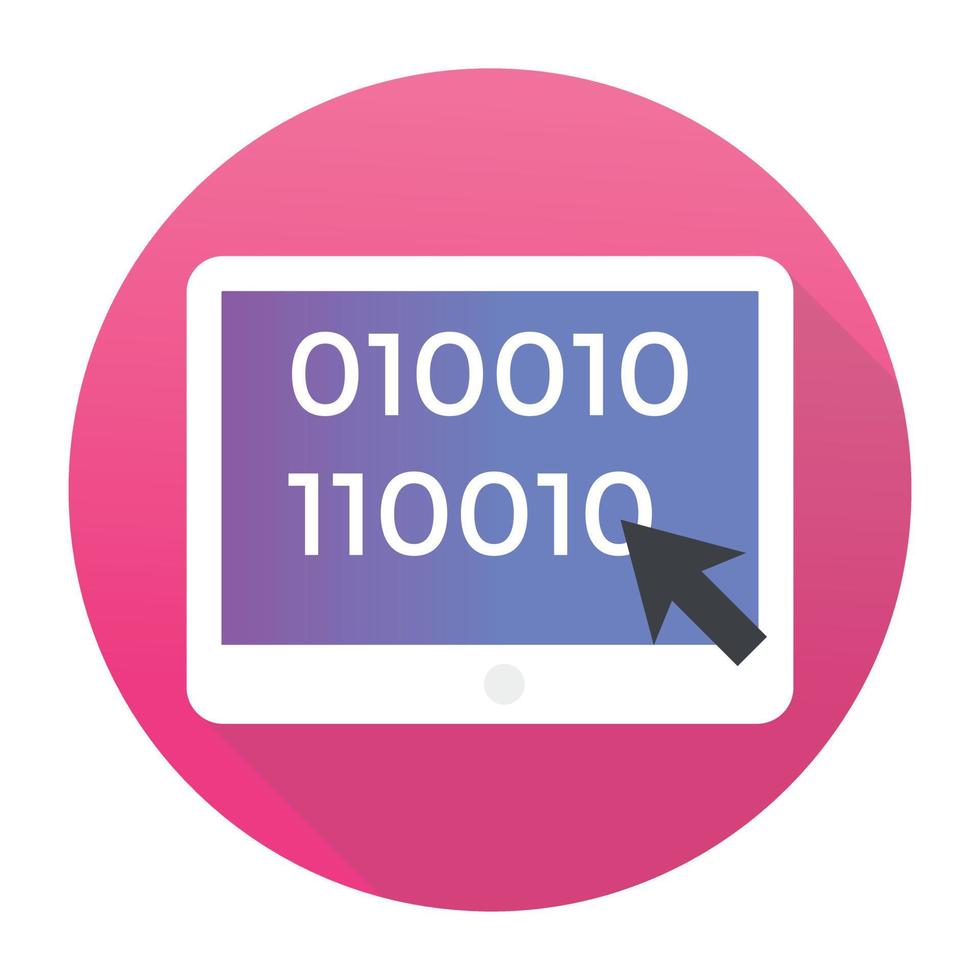 Trendy Binary Code vector