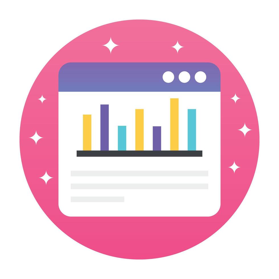Trendy Column Graph vector