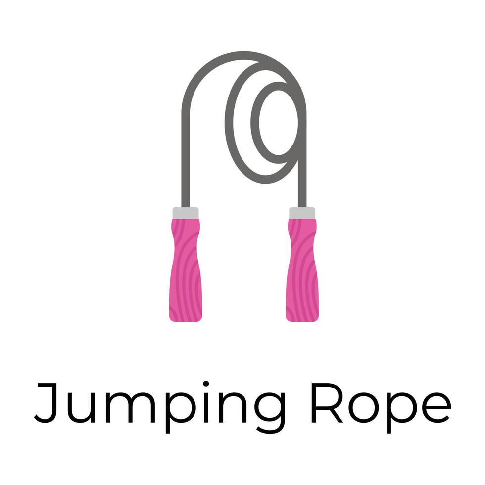 Trendy Jumping Rope vector