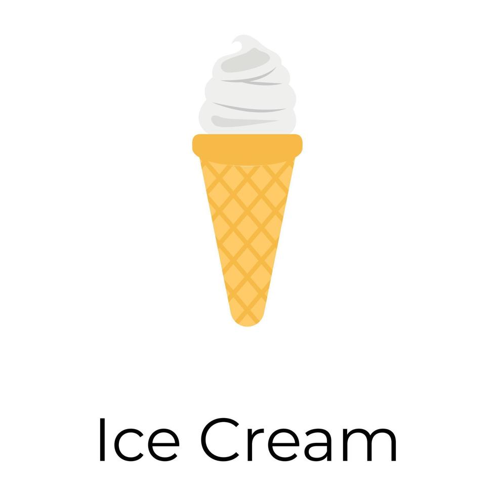 Trendy Ice cream vector